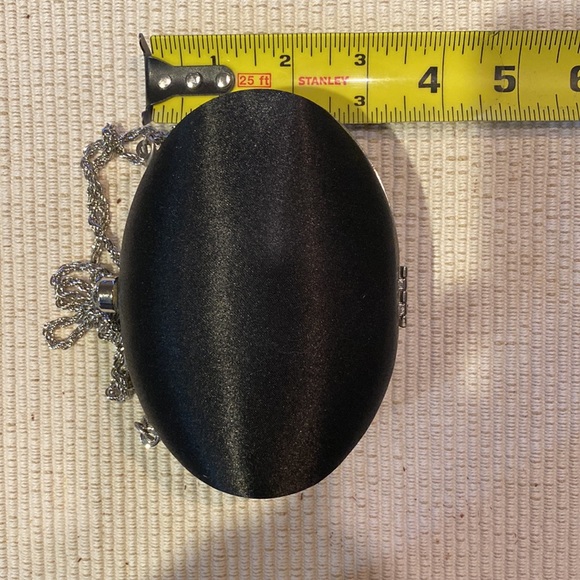 Cute 5” Black Satin Evening Purse - Picture 4 of 7